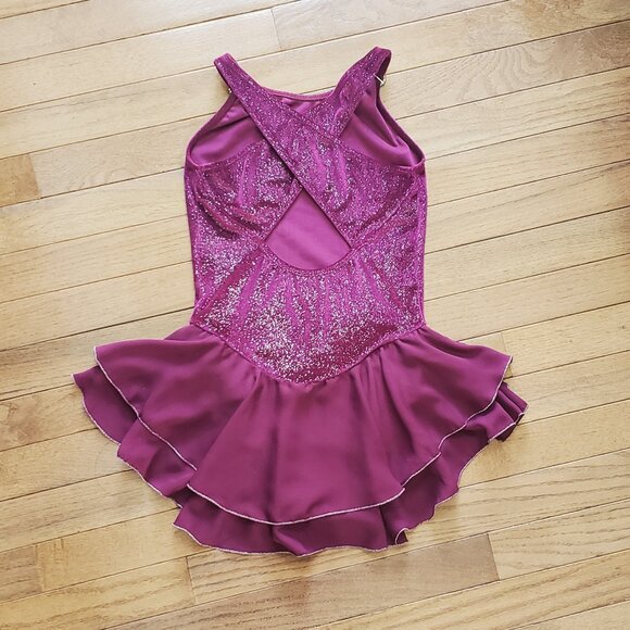 Jerry's Shimmer Velvet Figure Skating Dress - Picture 8 of 10